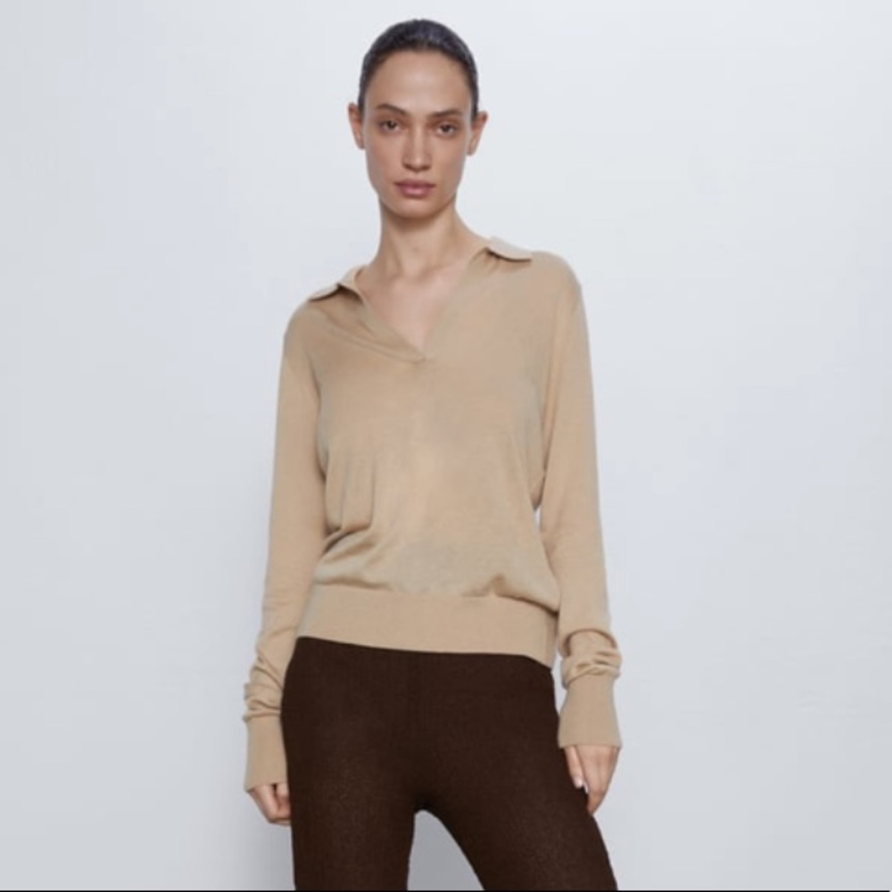 NWT Zara Polo Sweater